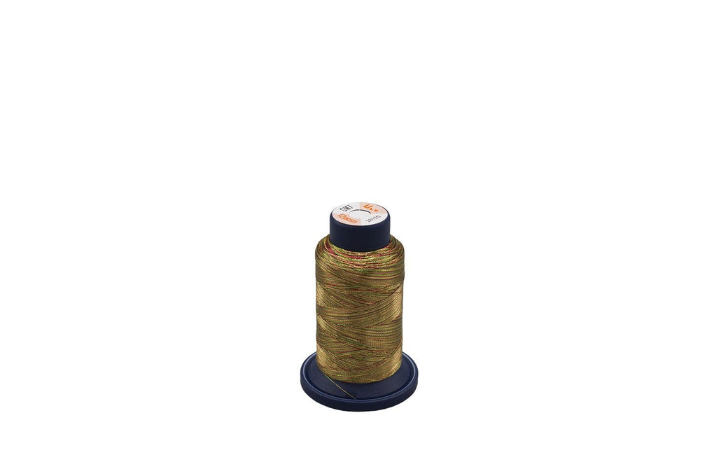 Ultrapos G Metallic #GM7, Variegated Multi-Color Green, Red and Dark Gold 880yds/cone